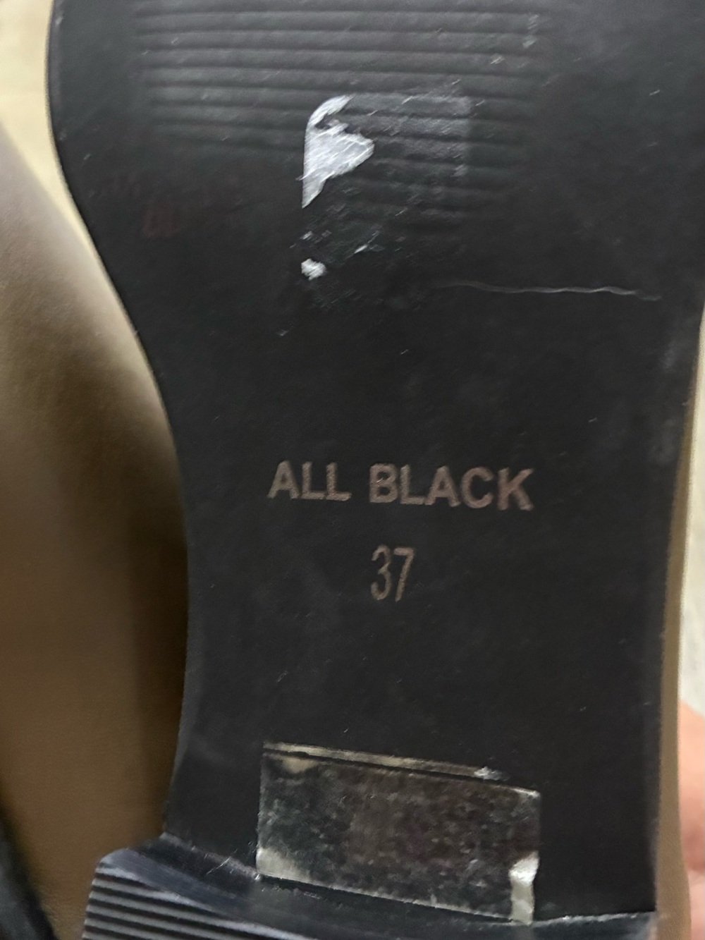 Green All Black Women's Slip-On Shoe with Gold Logo